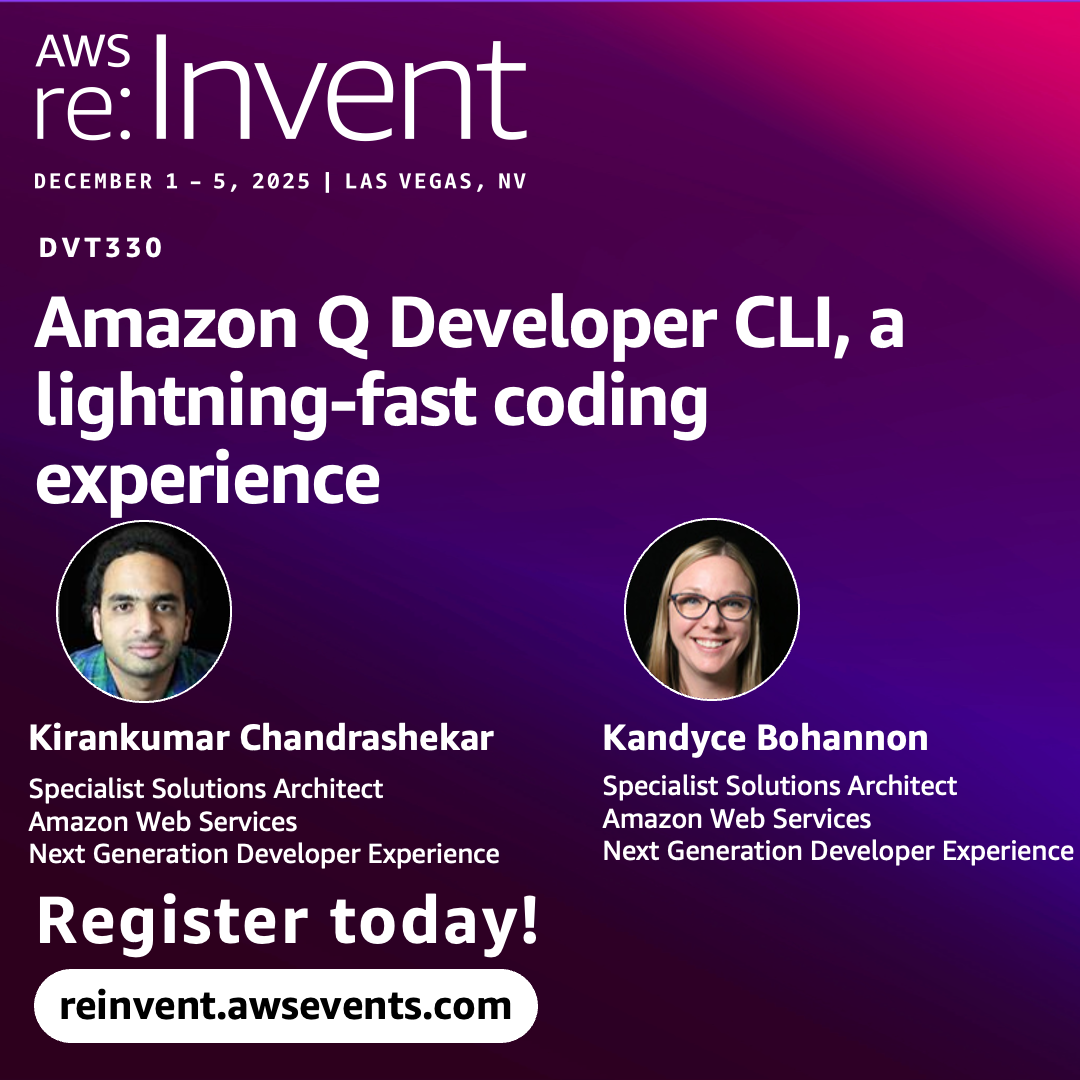 DVT330 - Amazon Q Developer CLI Chalk Talk at re:Invent 2025