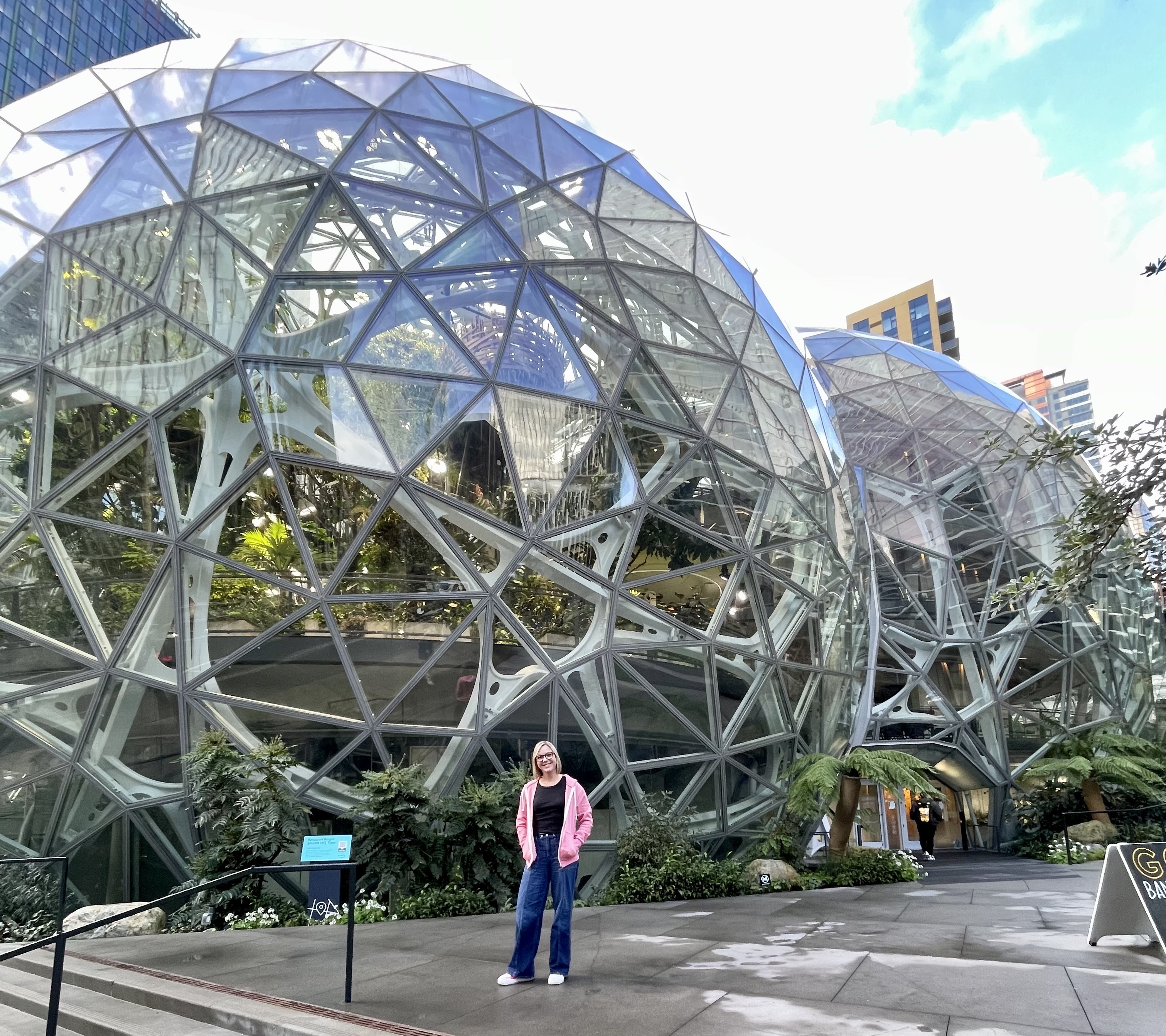 At the Amazon Spheres in Seattle