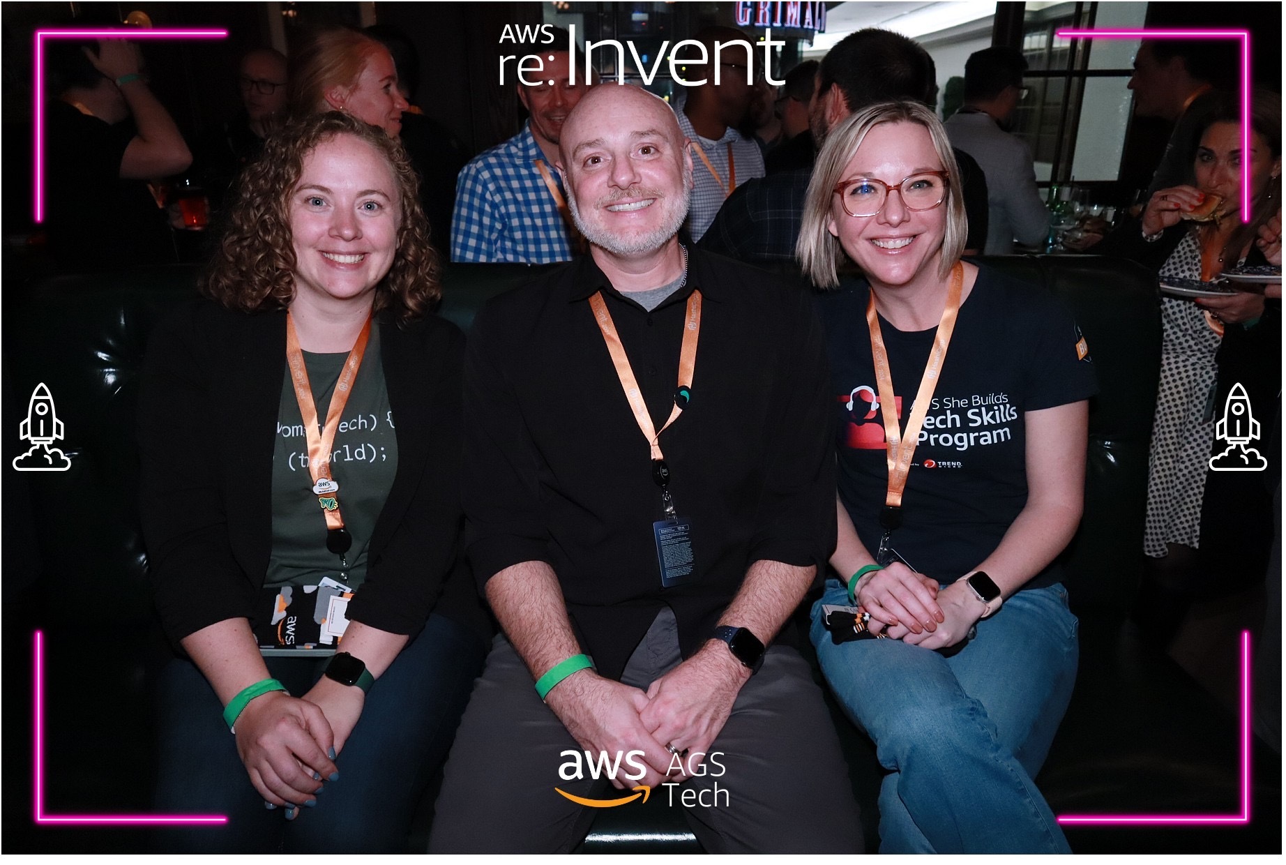 With AWS She Builds community at re:Invent